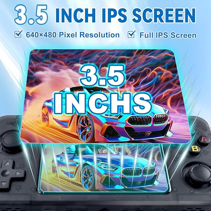 R36H Retro Handheld Console – Open-Source Linux, 3.5" IPS, 64GB/128GB 🎮