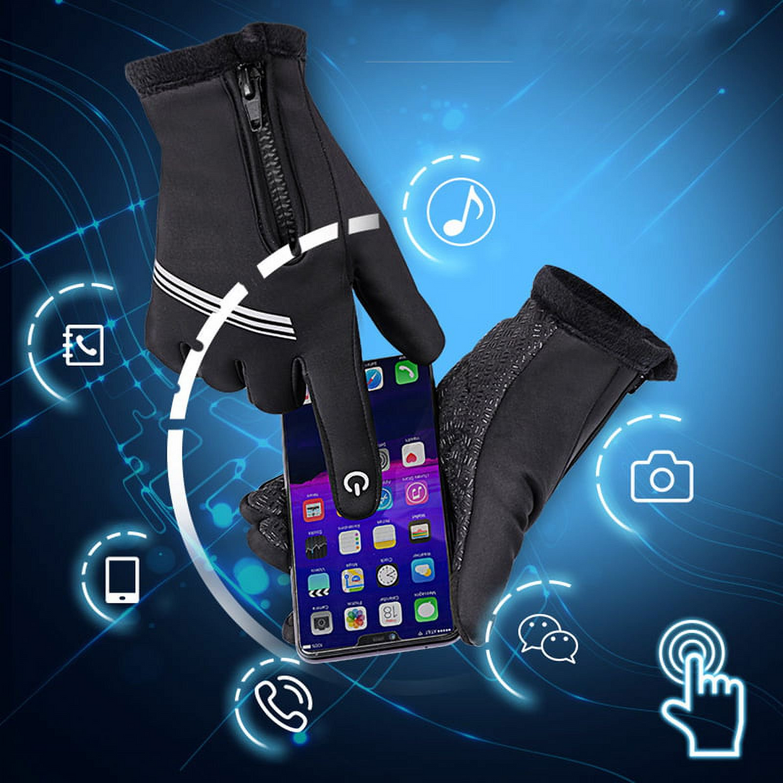 Winter Windproof Gloves with Touchscreen Function for Running and Cycling