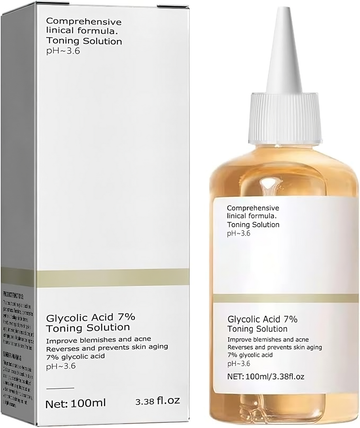 Glycolic Acid 7% Face Toner – Brightening, Acne-Reducing🌸